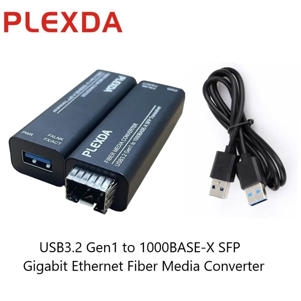 Plexda USB3.2 Gen1 to 1000Base-X SFP Ethernet Media Converter USB3.0 to Gigabit optical network (FMC-GUSB-SFP-PCBA)
Plexda USB3.2 Gen1 to 1000Base-X SFP Ethernet Media Converter USB3.0 to Gigabit optical network (FMC-GUSB-SFP-PCBA)