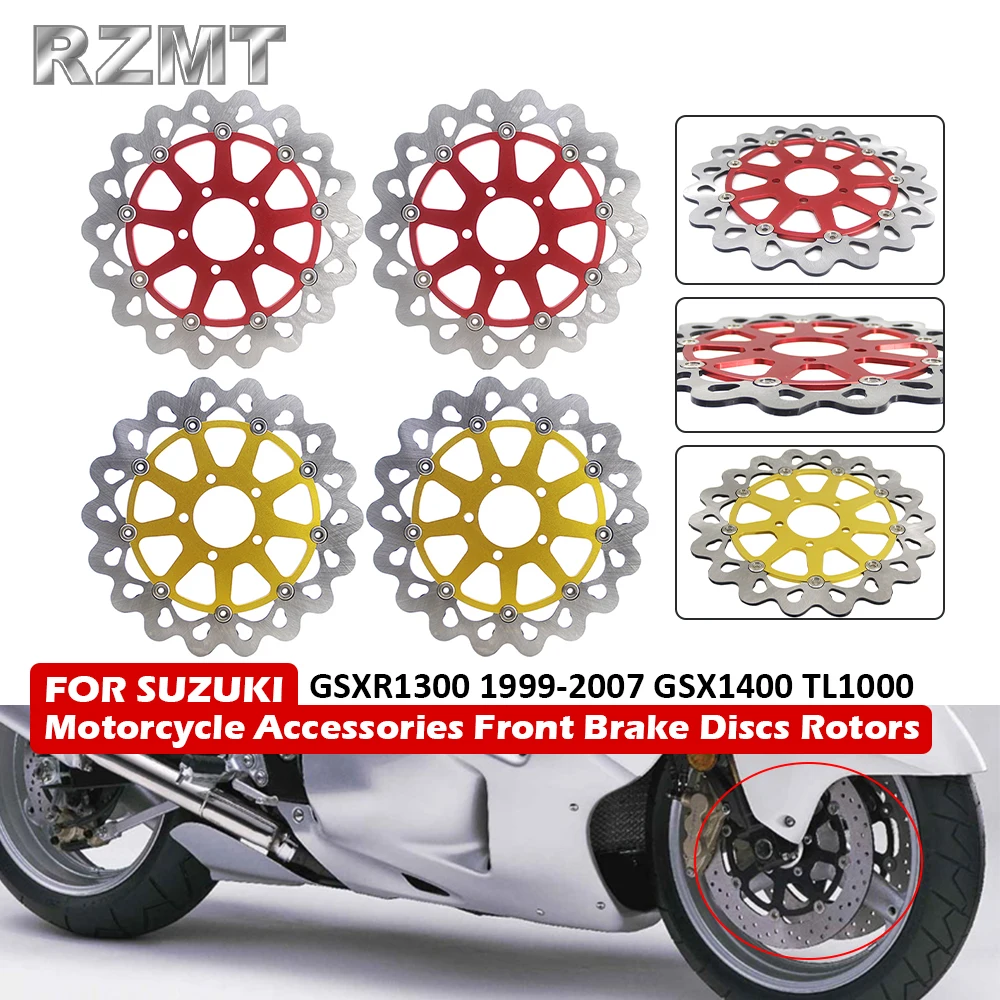 For Suzuki GSX1300R GSX-R1300 GSX-R 1300 1999-2007 GSX1400 GSX-1400 TL1000 Discs Rotors Motorcycle A Pair Fron Brake Disc Rotor
For Suzuki GSX1300R GSX-R1300 GSX-R 1300 1999-2007 GSX1400 GSX-1400 TL1000 Discs Rotors Motorcycle A Pair Fron Brake Disc Rotor