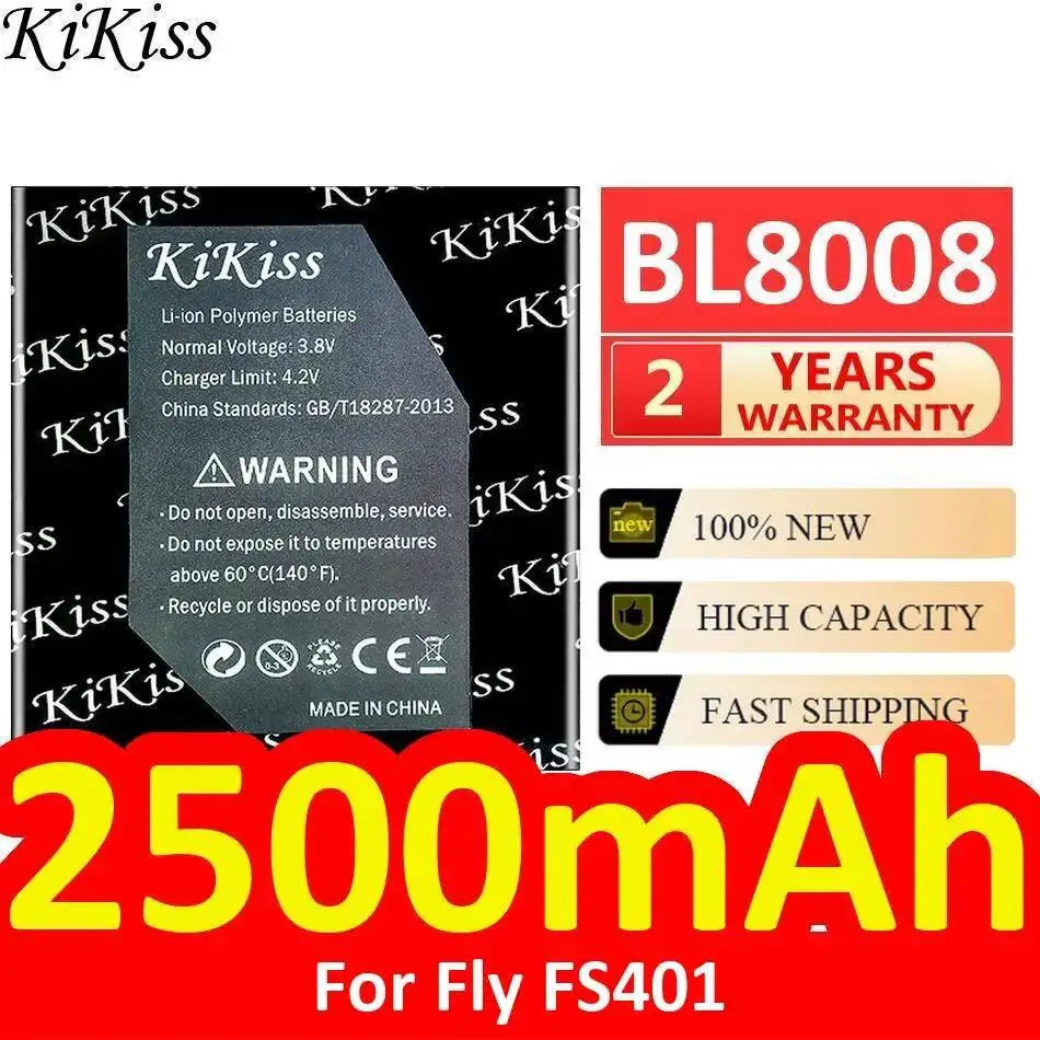 Reliable Power Supply Mobile Phone Battery 2500mAh BL8008 For Fly FS401 Premium Replacement
Reliable Power Supply Mobile Phone Battery 2500mAh BL8008 For Fly FS401 Premium Replacement