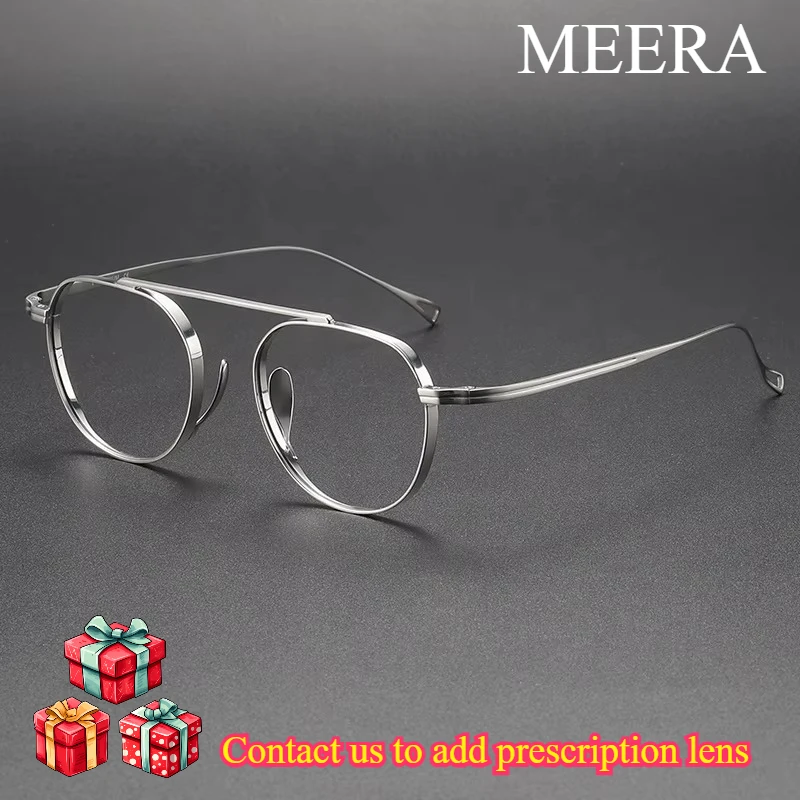 Design High Bridge Aviation Pilot Glasses Man Anti Blue Light Glasses Retro Eyewear Ultra Light Pure Titanium Eyeglasses for Men
Design High Bridge Aviation Pilot Glasses Man Anti Blue Light Glasses Retro Eyewear Ultra Light Pure Titanium Eyeglasses for Men