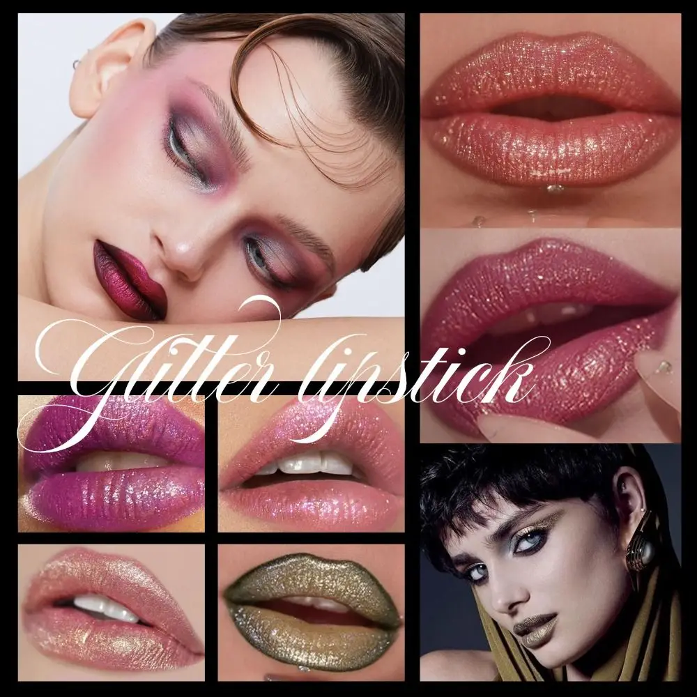 6 Colors Waterproof Glitter Lipstick Long Lasting Non-stick Cup Lip Pencil Highly Pigmented Metallic Lip Gloss Lips Makeup
6 Colors Waterproof Glitter Lipstick Long Lasting Non-stick Cup Lip Pencil Highly Pigmented Metallic Lip Gloss Lips Makeup