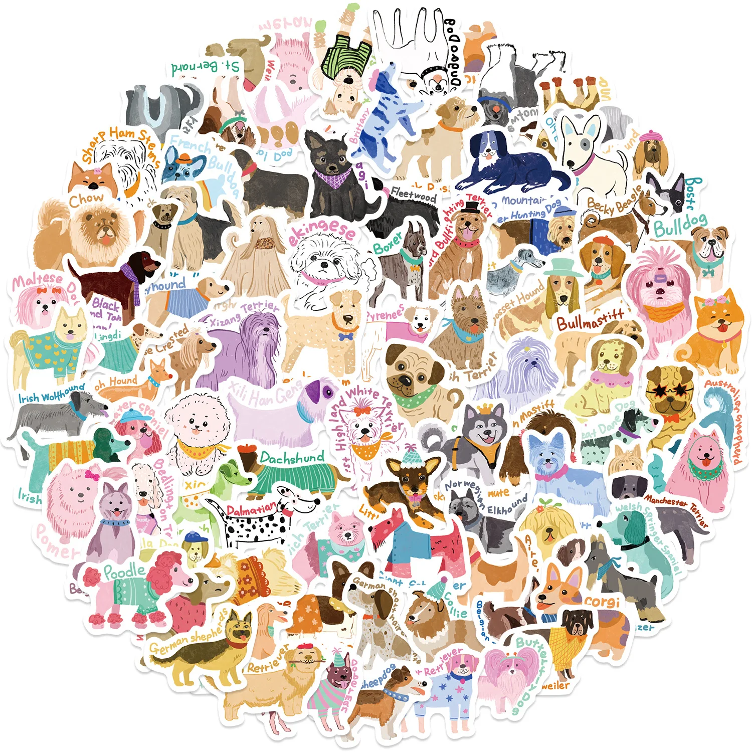 10/50/100PCS Cute Dog Cartoon Stickers Colorful Hand Painted Animal Decals DIY Laptop Guitar Car Bike Graffiti Decoration Toys
10/50/100PCS Cute Dog Cartoon Stickers Colorful Hand Painted Animal Decals DIY Laptop Guitar Car Bike Graffiti Decoration Toys
