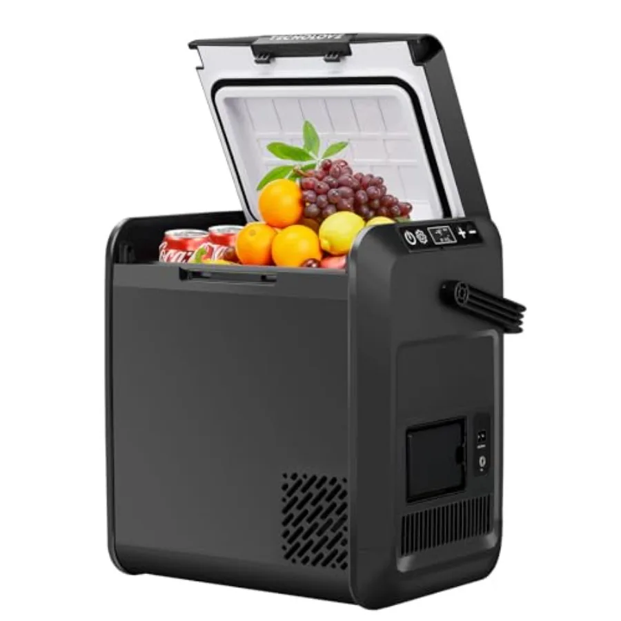 Car Refrigerator Freezer, 22QT Compressor Cooler for Vehicle Use, Stainless Steel Gray, Dual Power 12V/24V DC 110-240V AC, -4F
Car Refrigerator Freezer, 22QT Compressor Cooler for Vehicle Use, Stainless Steel Gray, Dual Power 12V/24V DC 110-240V AC, -4F