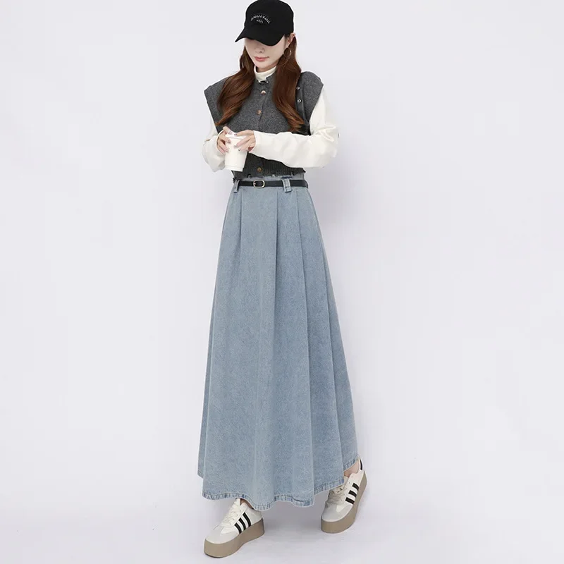 TFETTERS Brand 2025 Spring Retro High Waist Denim Skirt Women Ankle Length Fashion Slim Denim Skirts Woman Faldas Para Mujeres
TFETTERS Brand 2025 Spring Retro High Waist Denim Skirt Women Ankle Length Fashion Slim Denim Skirts Woman Faldas Para Mujeres