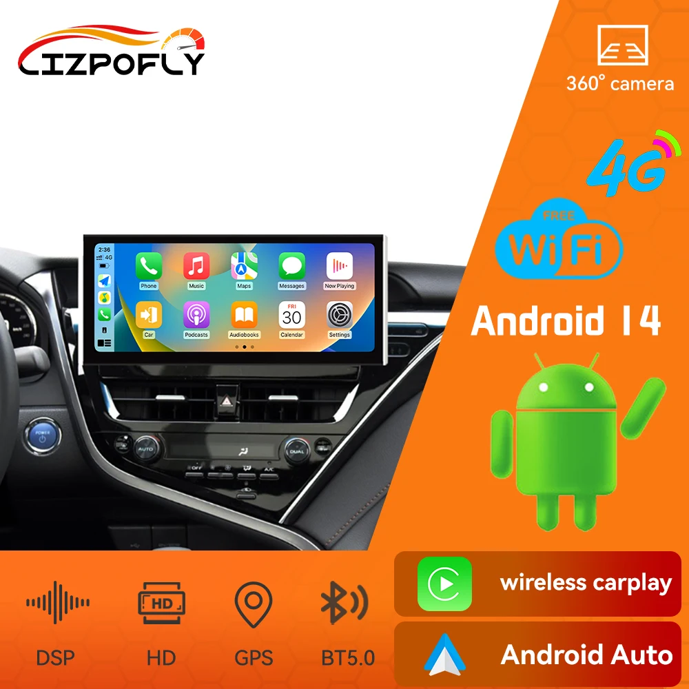12.3 Inch Car Radio For Toyota Camry 2021 Carplay Android GPS Navigation Autoradio DSP Multimedia Video Player Head Unit 4G WIFI
12.3 Inch Car Radio For Toyota Camry 2021 Carplay Android GPS Navigation Autoradio DSP Multimedia Video Player Head Unit 4G WIFI