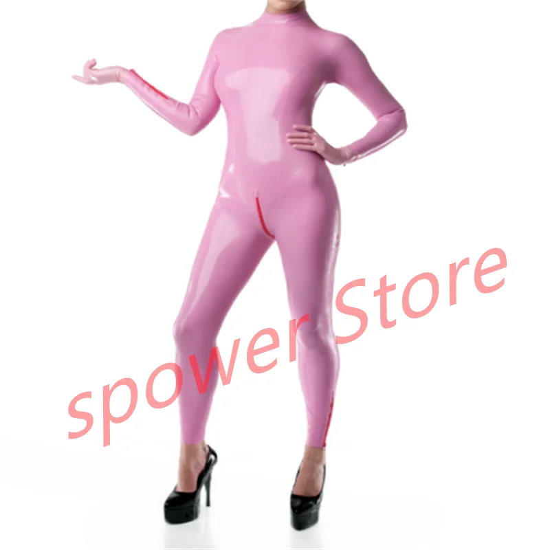 Handmade Women Latex Catsuit with Crotch Zip Pink Rubber Bodysuit Tight Jumpsuit Customize Cosplay Costumes
Handmade Women Latex Catsuit with Crotch Zip Pink Rubber Bodysuit Tight Jumpsuit Customize Cosplay Costumes