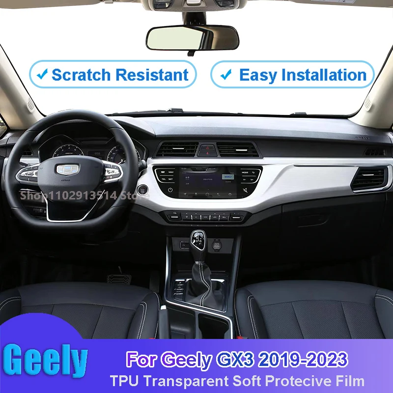 For Geely GX3 2019-2023 Car Interior Gear panel Sticker Dashboard GPS Navigation Screen Transparent TPU Protective Car Film
For Geely GX3 2019-2023 Car Interior Gear panel Sticker Dashboard GPS Navigation Screen Transparent TPU Protective Car Film