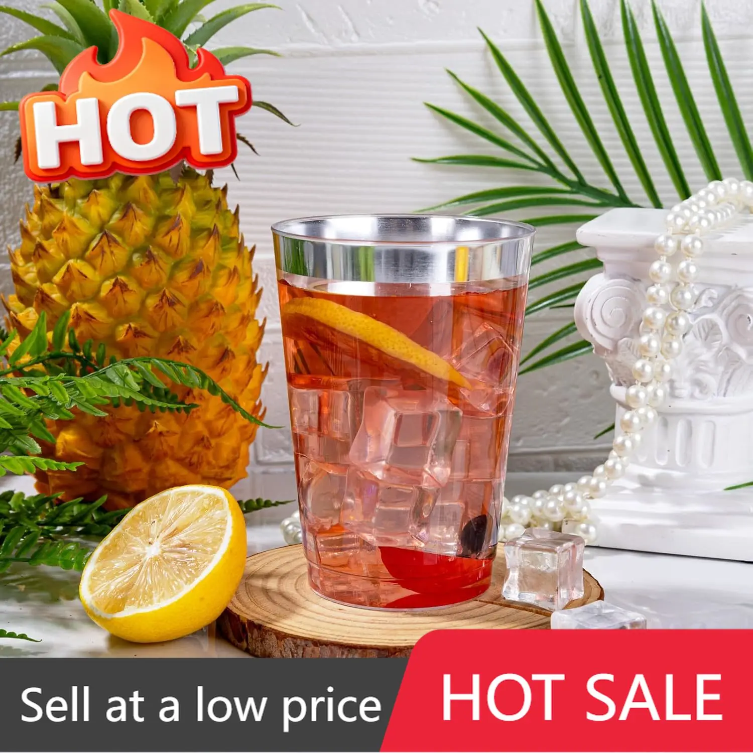 200 Pack 12 Oz Heavy Duty Silver Rimmed Disposable Plastic Party Tumblers Wine Cocktail Cups
200 Pack 12 Oz Heavy Duty Silver Rimmed Disposable Plastic Party Tumblers Wine Cocktail Cups