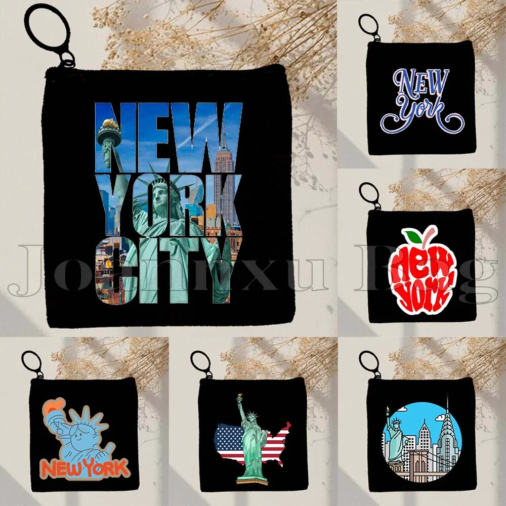 New York City The Big Apple NYC Gift Statue Of Liberty Stamp San Francisco Lettering Canvas Coin Purse Key Case Bag Wallet Pouch
New York City The Big Apple NYC Gift Statue Of Liberty Stamp San Francisco Lettering Canvas Coin Purse Key Case Bag Wallet Pouch