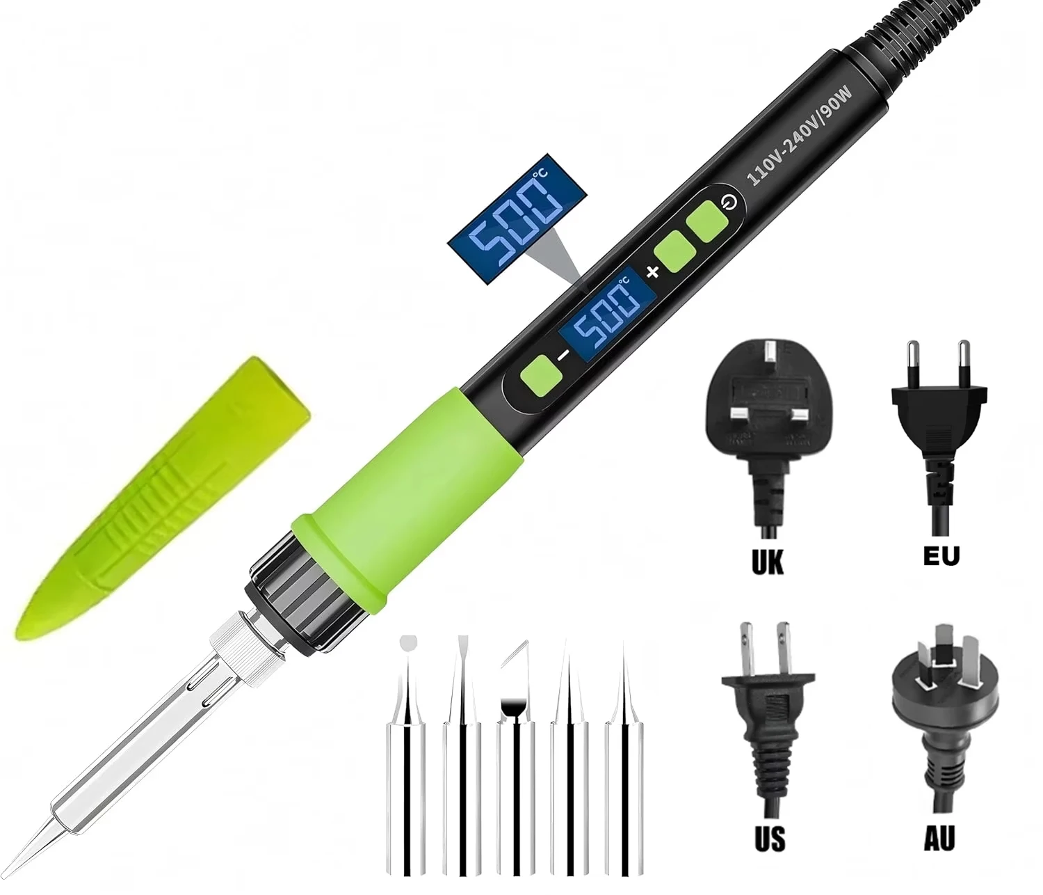 YEEHONEC 90W Soldering Iron Kit, Sleep Mode & Auto-Off, Adj Temp LCD Display, 5 Soldering Tips for Electronics Repair
YEEHONEC 90W Soldering Iron Kit, Sleep Mode & Auto-Off, Adj Temp LCD Display, 5 Soldering Tips for Electronics Repair
