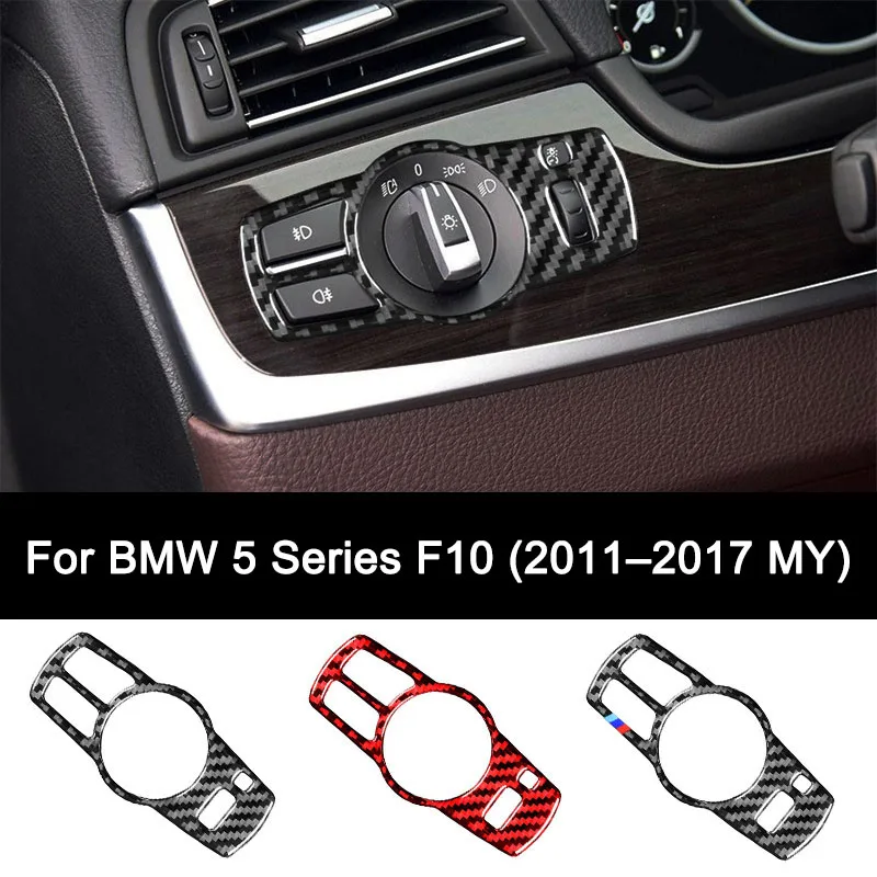 For BMW 5 Series F10 (2011–2017 MY), Premium Carbon Fiber Auto Headlight Switch Frame Sticker, Personalized Auto Accessories
For BMW 5 Series F10 (2011–2017 MY), Premium Carbon Fiber Auto Headlight Switch Frame Sticker, Personalized Auto Accessories