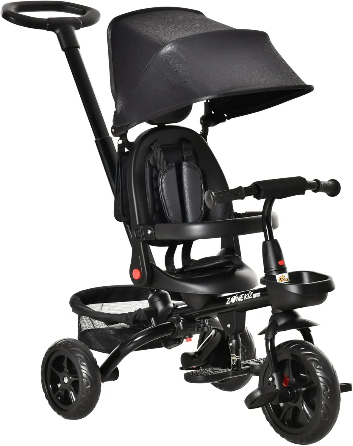 Трейк с реверсивным сиденьем, регулируемой ручкой для родителей, ремнем безопасности, колесными тормозами, съемным навесом, для хранения,
Трейк с реверсивным сиденьем, регулируемой ручкой для родителей, ремнем безопасности, колесными тормозами, съемным навесом, для хранения,