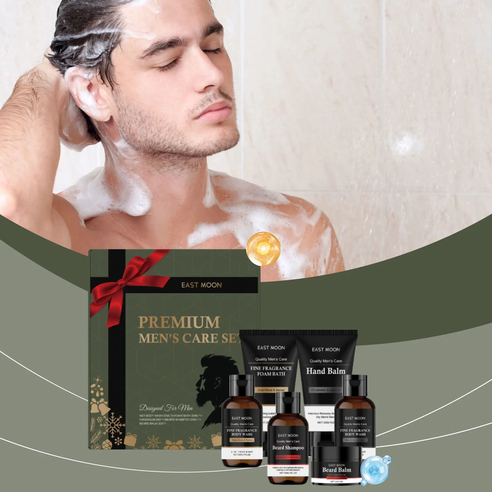 Мужской рождественский набор для ухода за волосами премиум-класса — освежающий ежедневный уход за лицом, телом и бородой, идеальный праздничный подарок для парня/мужа
Мужской рождественский набор для ухода за волосами премиум-класса — освежающий ежедневный уход за лицом, телом и бородой, идеальный праздничный подарок для парня/мужа