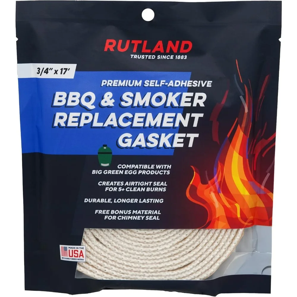 High Temperature Fiberglass Replacement Gasket for XL and XXL Grills 17 Feet Clean Burn Kit
High Temperature Fiberglass Replacement Gasket for XL and XXL Grills 17 Feet Clean Burn Kit