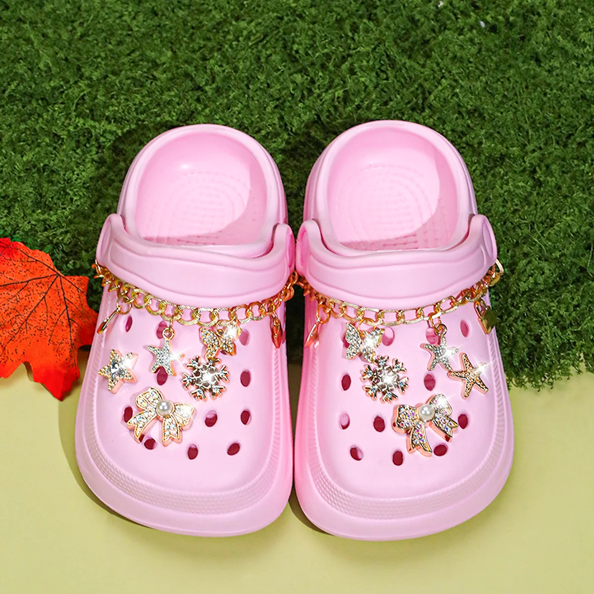Kids Slip-On Clogs and Mules - Breathable, Waterproof, EVA Garden Shoes with Decorative Chain for Beach and Everyday Wear 168
Kids Slip-On Clogs and Mules - Breathable, Waterproof, EVA Garden Shoes with Decorative Chain for Beach and Everyday Wear 168