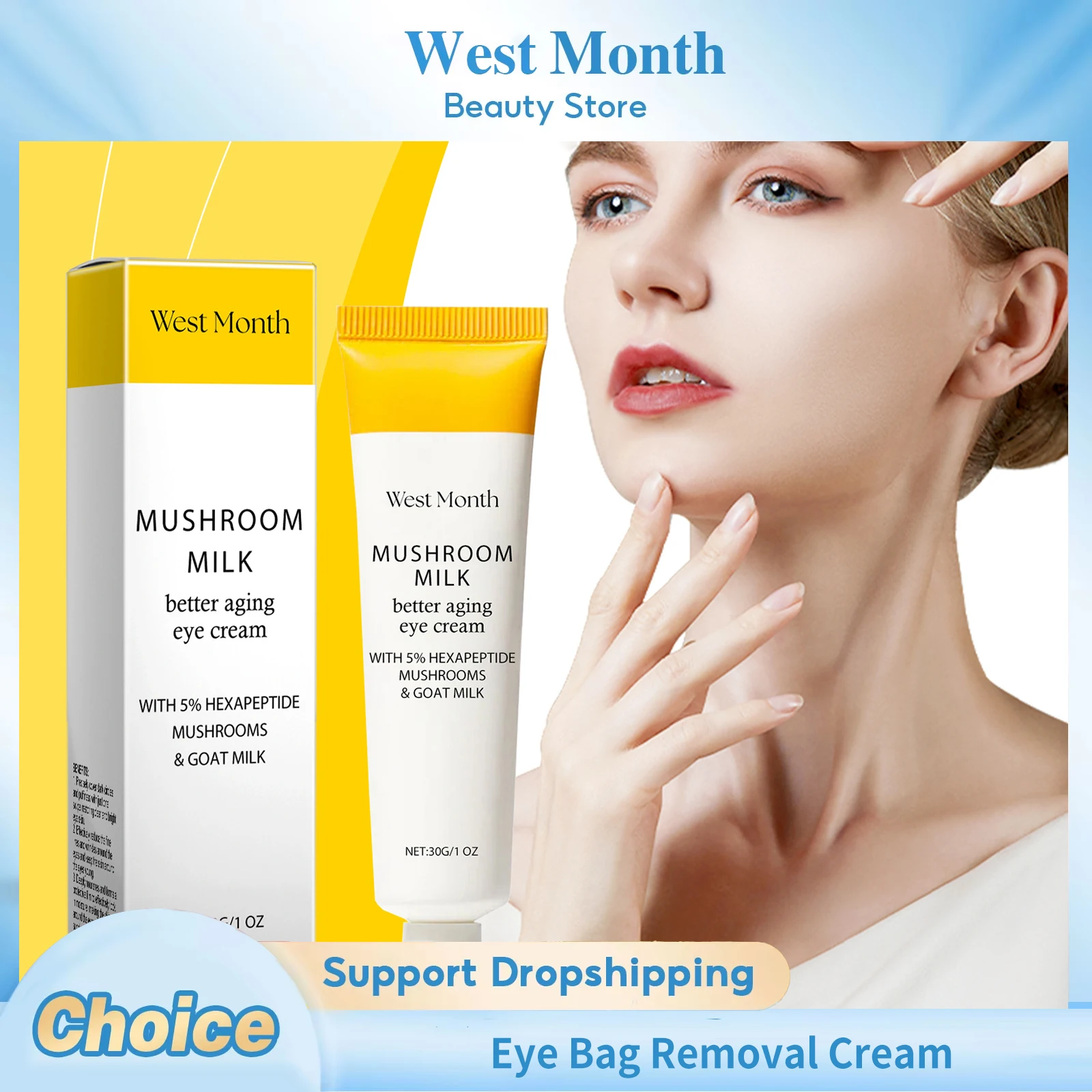 Eye Bag Removal Cream Lighten Dark Circle Anti Wrinkles Firming Lifting Fade Fine Lines Nourishing Brightening Smooth Eye Cream
Eye Bag Removal Cream Lighten Dark Circle Anti Wrinkles Firming Lifting Fade Fine Lines Nourishing Brightening Smooth Eye Cream