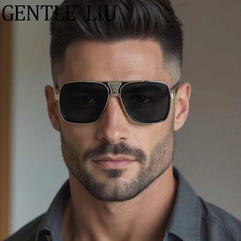 Vintage Polarized Oversized Square Steampunk Sunglasses Men 2025 Luxury Brand Trendy Punk Metal Sun Glasses Outdoor Shades UV400
Vintage Polarized Oversized Square Steampunk Sunglasses Men 2025 Luxury Brand Trendy Punk Metal Sun Glasses Outdoor Shades UV400