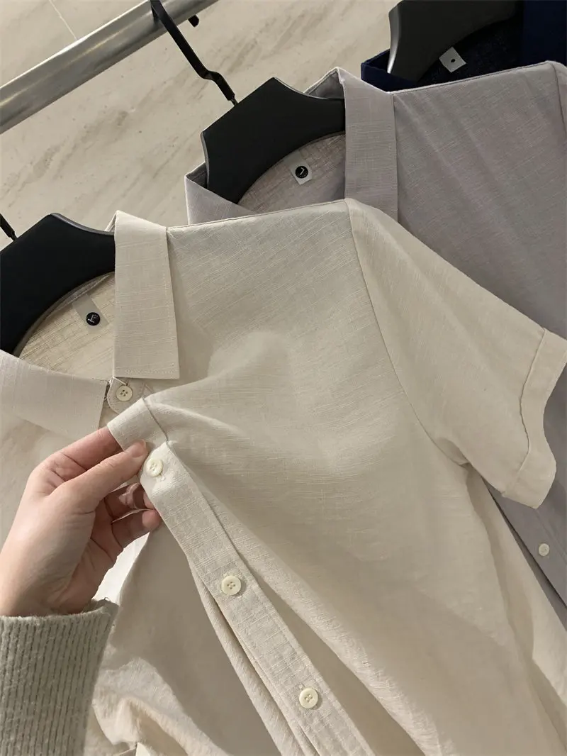 Linen Blend Short Sleeve Casual Shirt Men's Breathable Comfortable Summer Fashion Standard Fit Button up 3D Effect
Linen Blend Short Sleeve Casual Shirt Men's Breathable Comfortable Summer Fashion Standard Fit Button up 3D Effect