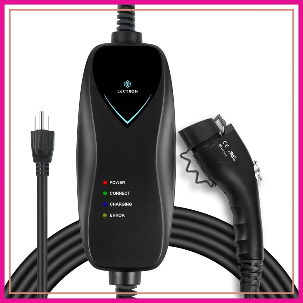 Level 1 EV Charger - ETL Certified, 120V, 15A, 16ft Cord, Portable for J1772 EVs & Plug-in Hybrids
Level 1 EV Charger - ETL Certified, 120V, 15A, 16ft Cord, Portable for J1772 EVs & Plug-in Hybrids