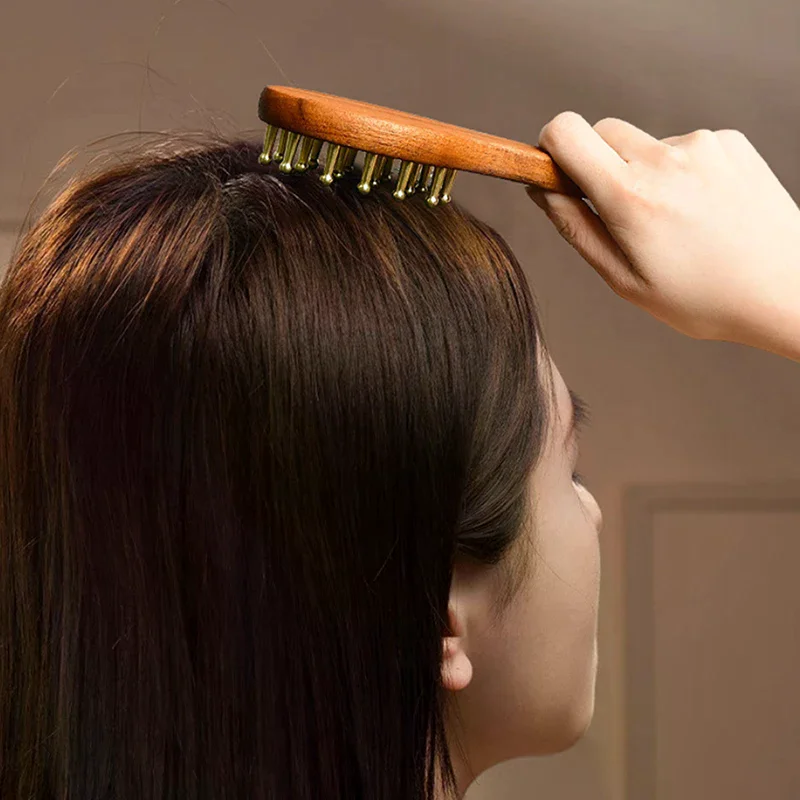 Head Massage And Gua Sha Tool Brass Long Handled Massage Comb Scalp Head Meridian Comb Thickened Wide Gold Wire Sandalwood Comb
Head Massage And Gua Sha Tool Brass Long Handled Massage Comb Scalp Head Meridian Comb Thickened Wide Gold Wire Sandalwood Comb