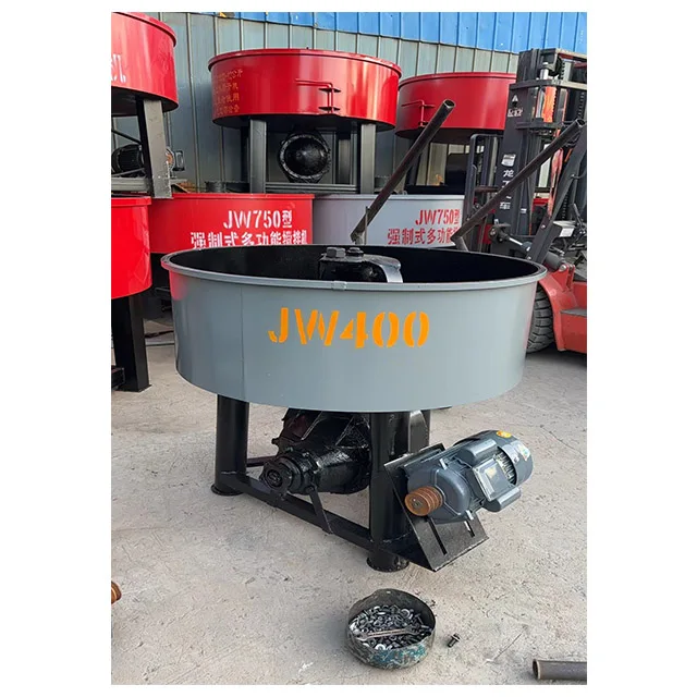 Excellent Small Electric/Diesel Motor Concrete Pan Mixer 5m Tank Capacity Manual Operation High Efficiency