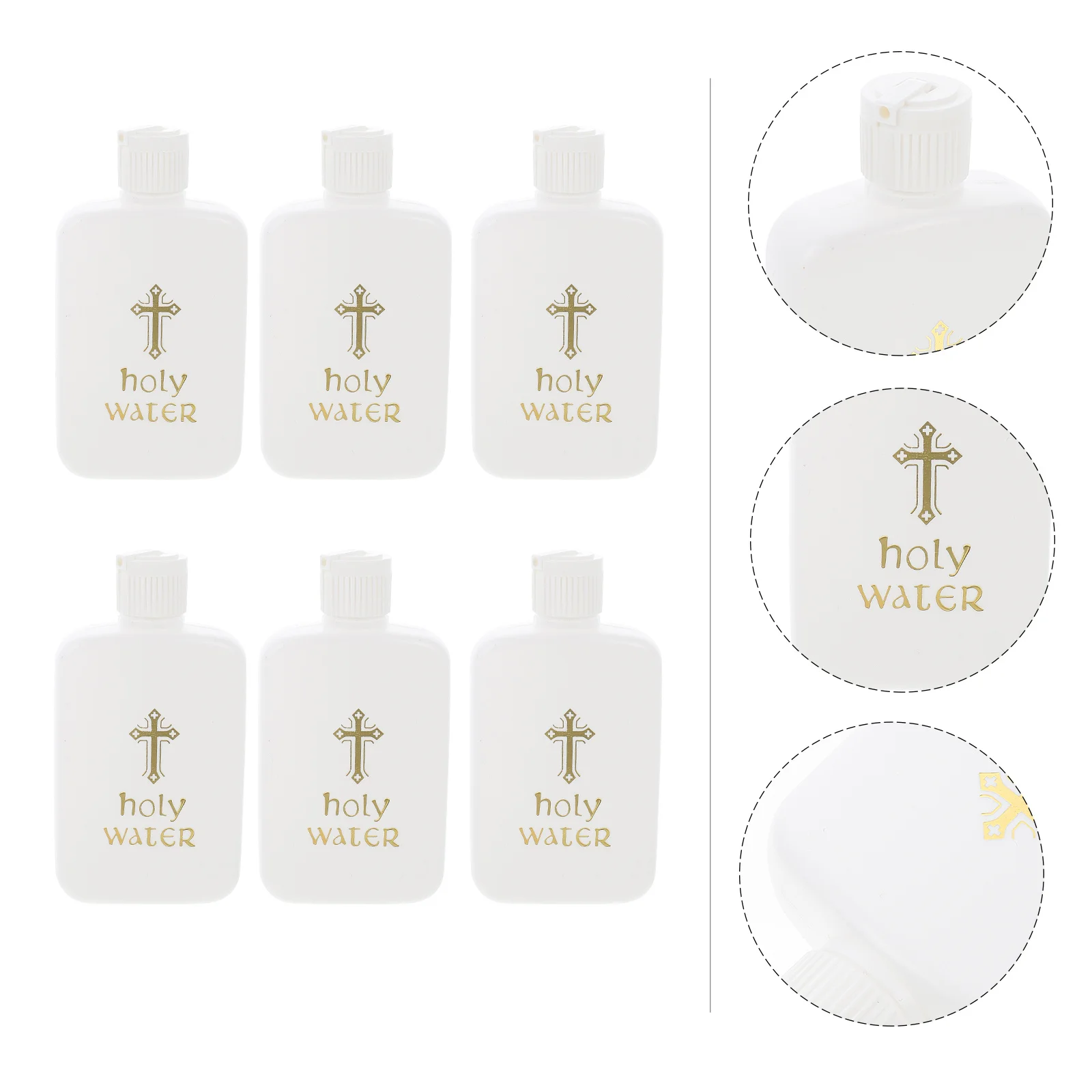6Pcs Plastic Holy Water Bottles Gold Cross Easter Wedding Party Outdoor Decorative Religious Supplies Holy Water Bottle
6Pcs Plastic Holy Water Bottles Gold Cross Easter Wedding Party Outdoor Decorative Religious Supplies Holy Water Bottle