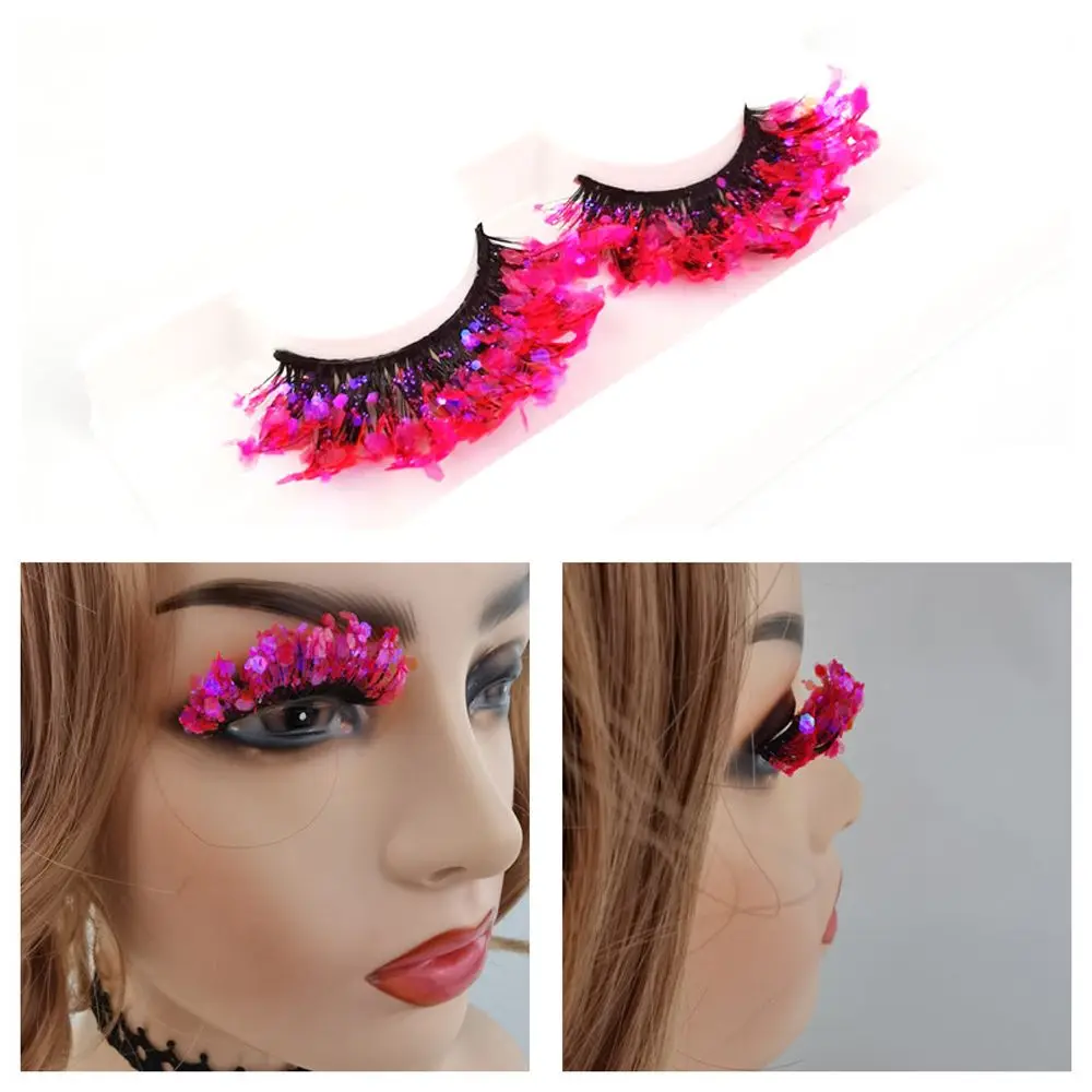 Colorful INS Stage Makeup Party Dramatic Women Luminous Eyelashes Glitter Colored Eyelashes Fake Eyelashes Lashes Extension
Colorful INS Stage Makeup Party Dramatic Women Luminous Eyelashes Glitter Colored Eyelashes Fake Eyelashes Lashes Extension