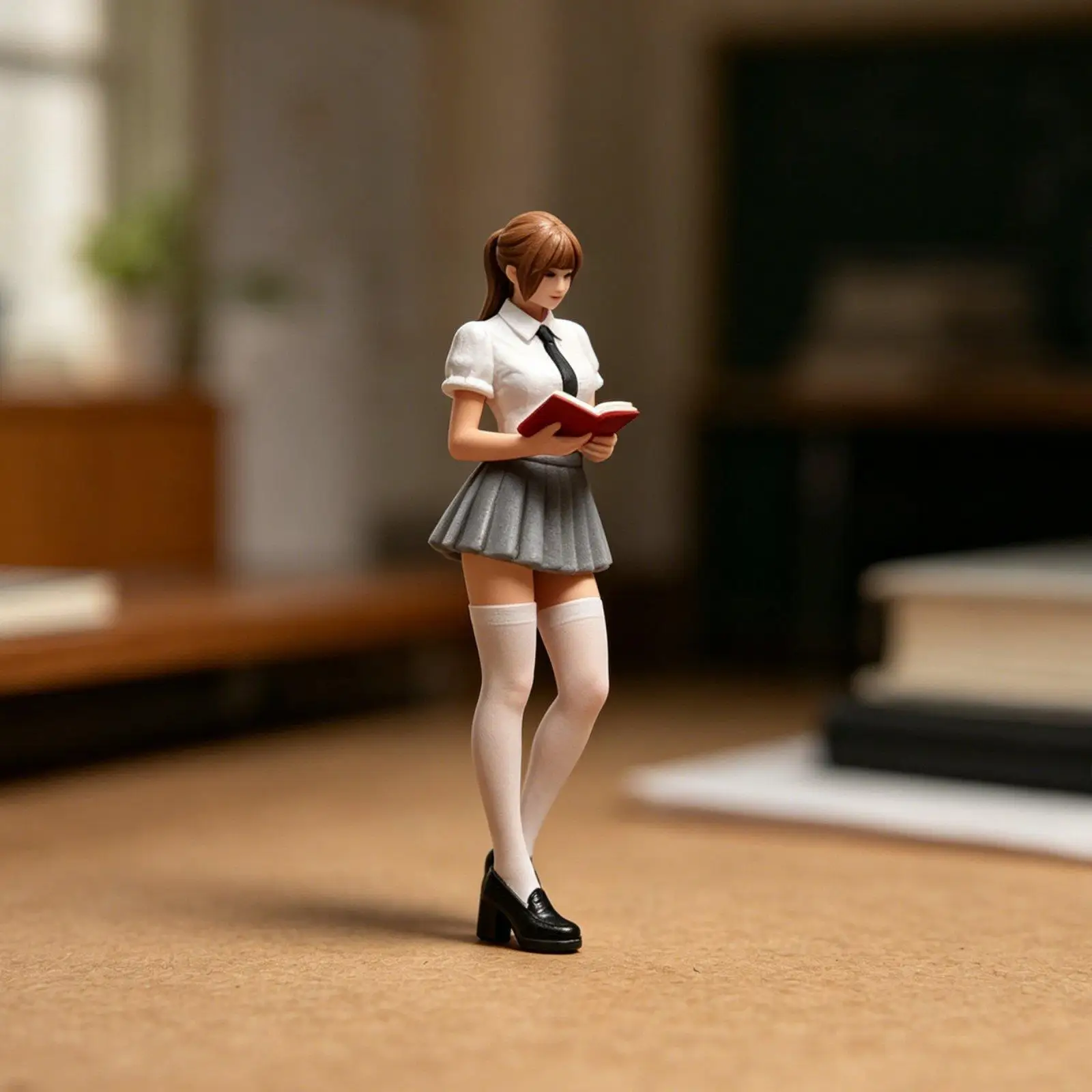 1:24 Schoolgirl in Uniform Model Role Play 3D Character Model Reading Book for DIY Scene Desktop Decoration Micro Landscape
1:24 Schoolgirl in Uniform Model Role Play 3D Character Model Reading Book for DIY Scene Desktop Decoration Micro Landscape