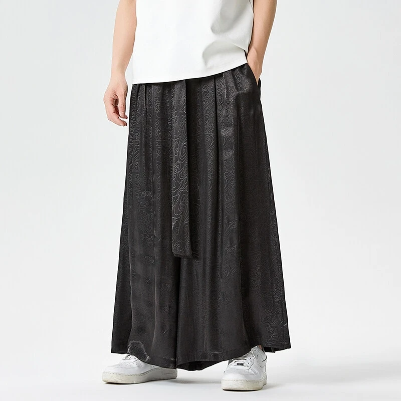 Chinese Style Oversized Wide Leg Pants Men Straight Trousers Elastic Waist Solid Casual Loose Lantern Pants Fashion Streetwear
Chinese Style Oversized Wide Leg Pants Men Straight Trousers Elastic Waist Solid Casual Loose Lantern Pants Fashion Streetwear