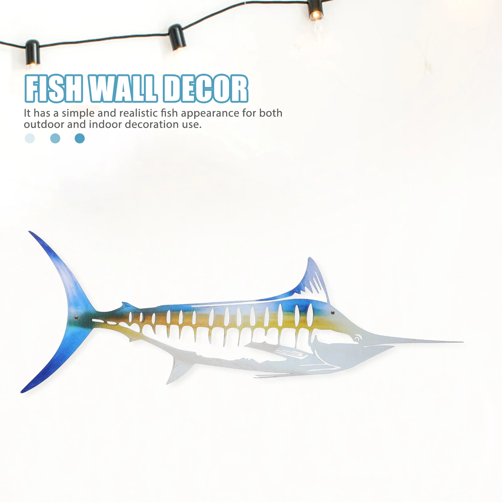 Metal Wall 50cm Fish Sculpture Hanging nament Home Decoration Galvanized Metal Fish Wall Decor Iron Craft Mini Model
Metal Wall 50cm Fish Sculpture Hanging nament Home Decoration Galvanized Metal Fish Wall Decor Iron Craft Mini Model