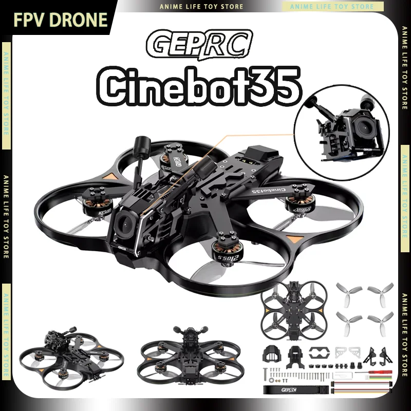 New GEPRC Cinebot35 O4 Pro FPV Drone 4K Camera Professional 3.5 Inch ELRS 2.4g/PNP XT60 6S Lipos Racing Drone FPV Best Gift
New GEPRC Cinebot35 O4 Pro FPV Drone 4K Camera Professional 3.5 Inch ELRS 2.4g/PNP XT60 6S Lipos Racing Drone FPV Best Gift