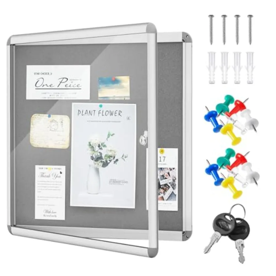 Настенная витрина-доска для объявлений 26 x 28 дюймов, закрытая, тканевая, с алюминиевой рамой, с защитой от несанкционированного доступа, запираемая
Настенная витрина-доска для объявлений 26 x 28 дюймов, закрытая, тканевая, с алюминиевой рамой, с защитой от несанкционированного доступа, запираемая