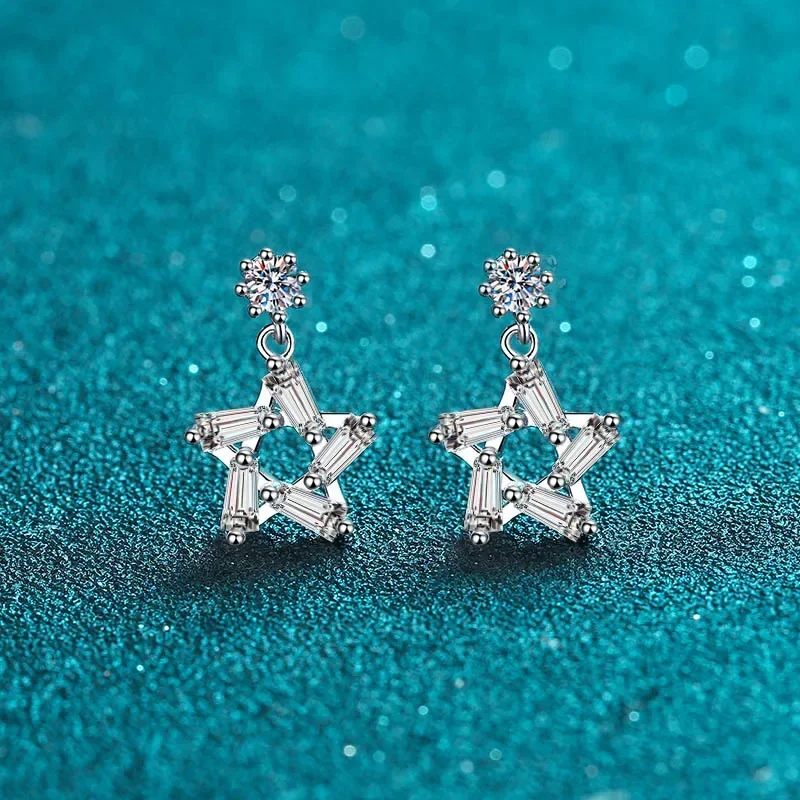 Platinum Pt950 Luxury White Gold 18K Drop Earrings with Fine Jewelry Ins Style 0.1ct Moissanite Diamond Earrings Wedding Gift
Platinum Pt950 Luxury White Gold 18K Drop Earrings with Fine Jewelry Ins Style 0.1ct Moissanite Diamond Earrings Wedding Gift
