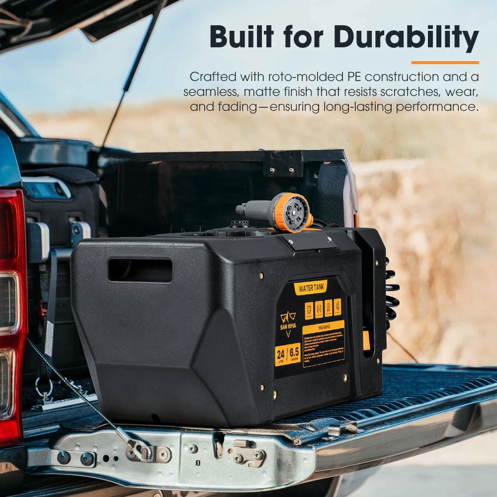 new Quick Charge Pressurized Portable Water Tank 24L Battery Powered Outdoor Shower Kit for Camping Hiking 4X4 Offroad
new Quick Charge Pressurized Portable Water Tank 24L Battery Powered Outdoor Shower Kit for Camping Hiking 4X4 Offroad
