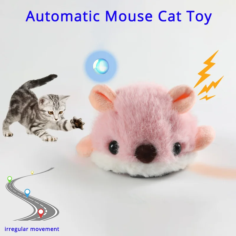 Automatic Moveing Mouse Cat Toy Smart Obstacle Avoidance Rechargeable Smart Wake Up Interactive Cat Toys Playing Indoors
Automatic Moveing Mouse Cat Toy Smart Obstacle Avoidance Rechargeable Smart Wake Up Interactive Cat Toys Playing Indoors