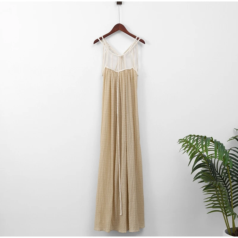 Women's Strap Dress Off The Shoulder Sexy Hanging Neck Beach Dress Open Back Vestidos Mujer Vacation Dresses
Women's Strap Dress Off The Shoulder Sexy Hanging Neck Beach Dress Open Back Vestidos Mujer Vacation Dresses