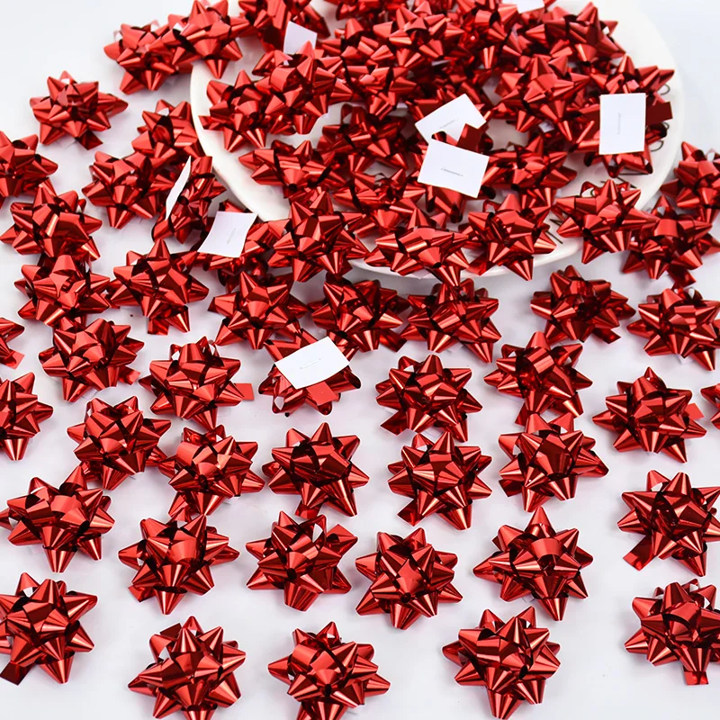 100pcs Small Star Bow For Present Wrapping Multi Colors Christmas Ribbon Bow Xmas Party Atmosphere Decoration DIY Gift Box Decor
100pcs Small Star Bow For Present Wrapping Multi Colors Christmas Ribbon Bow Xmas Party Atmosphere Decoration DIY Gift Box Decor