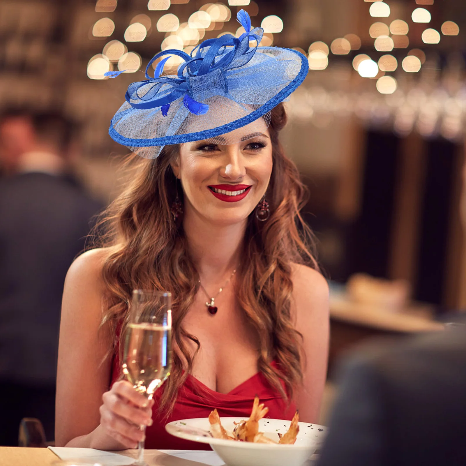 Mesh Headdress Wedding Headband Blue Veil Quill Flower Fascinator Hat Lightweight Banquet Party Hairstyle Tool Durable Colorfast
Mesh Headdress Wedding Headband Blue Veil Quill Flower Fascinator Hat Lightweight Banquet Party Hairstyle Tool Durable Colorfast