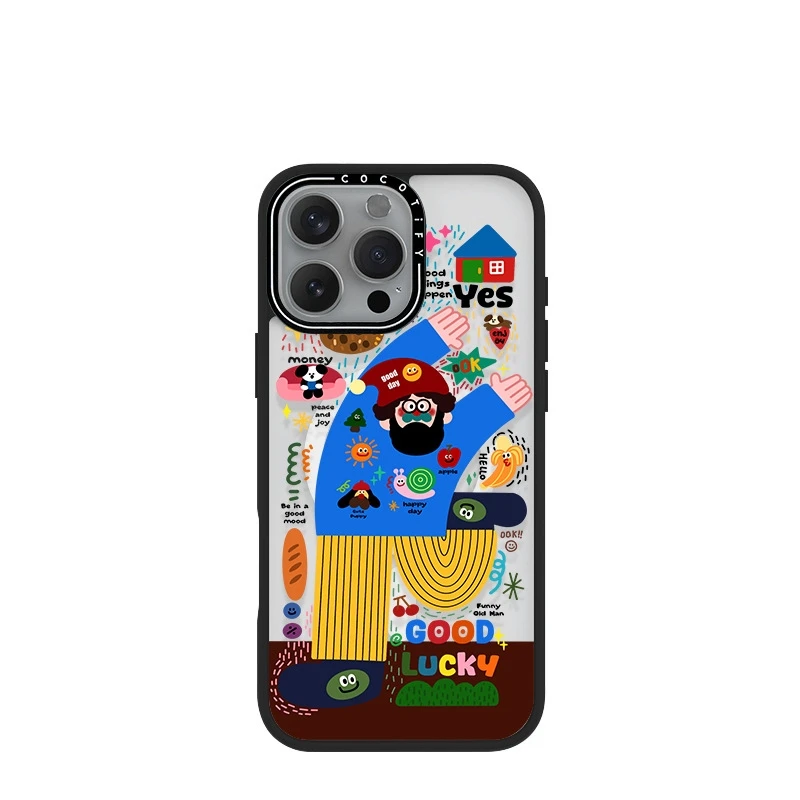 Happy old man replaceable magnetic back plate suitable for mobile phone case iPhone 15 Pro Max cartoon abstract protective case
Happy old man replaceable magnetic back plate suitable for mobile phone case iPhone 15 Pro Max cartoon abstract protective case