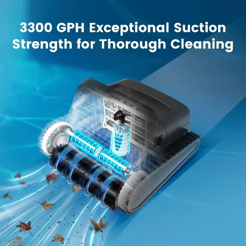 Cordless Pool Robot Vacuum for Inground Pools up to 2500 Sq.ft – Dual Filtration, Weekly Timer, Ultra-Powerful Suction
Cordless Pool Robot Vacuum for Inground Pools up to 2500 Sq.ft – Dual Filtration, Weekly Timer, Ultra-Powerful Suction