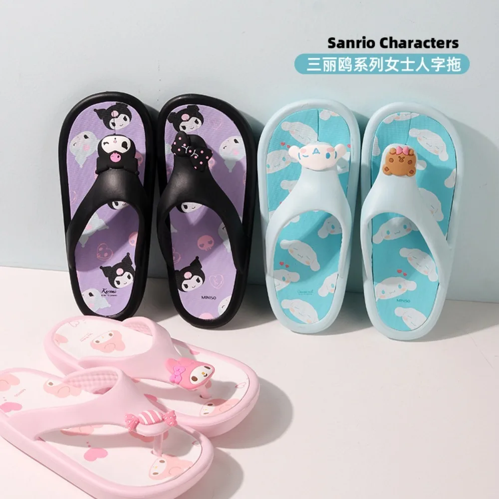 Mingchuang Youpin Sanrio series ladies adult flip-flops non-slip home outdoor soft and comfortable summer sandals and slippers
Mingchuang Youpin Sanrio series ladies adult flip-flops non-slip home outdoor soft and comfortable summer sandals and slippers