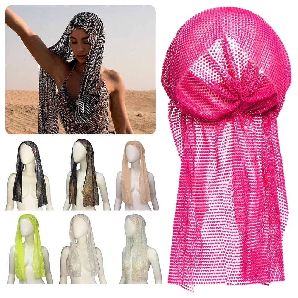 Универсальная блестящая бандана со стразами, блестящий эластичный шарф с кристаллами, повязки на голову, сетчатый шарф для рыболовной сети
Универсальная блестящая бандана со стразами, блестящий эластичный шарф с кристаллами, повязки на голову, сетчатый шарф для рыболовной сети