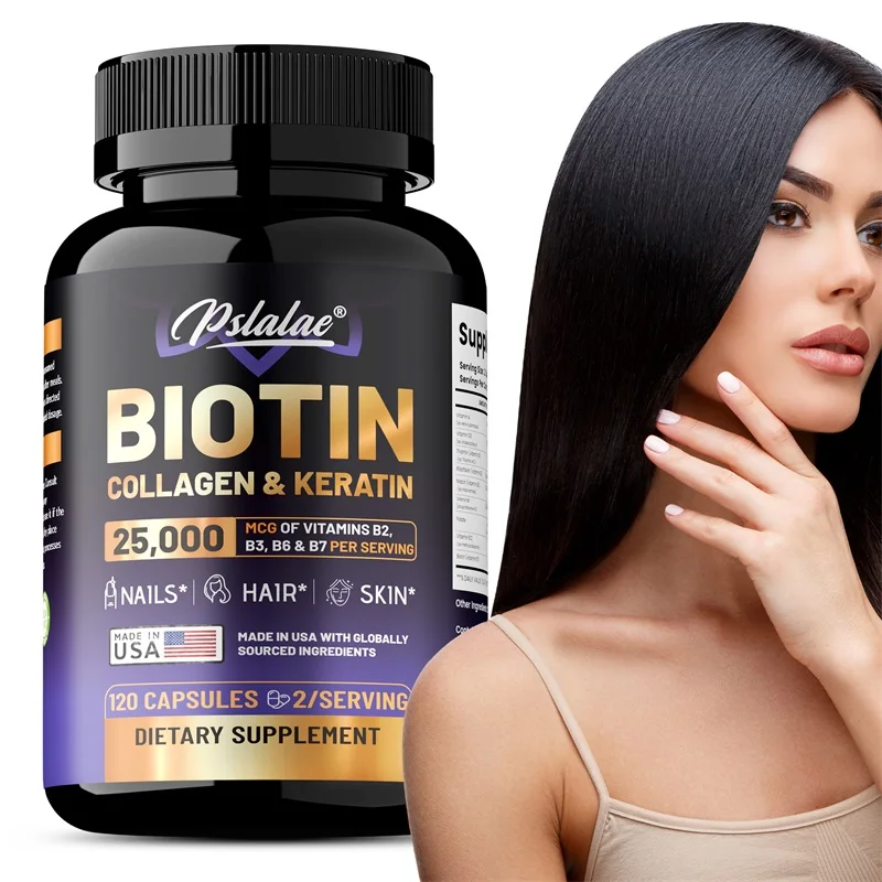 Biotin Collagen Keratin Supplement - Supports Hair & Skin Health, Promotes Collagen Synthesis, Anti-oxidation, Improves Energy
Biotin Collagen Keratin Supplement - Supports Hair & Skin Health, Promotes Collagen Synthesis, Anti-oxidation, Improves Energy