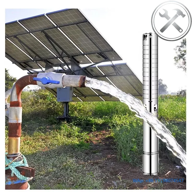 Borehole DC Solar Submersible Water Pump for Deep Well Irrigation
Borehole DC Solar Submersible Water Pump for Deep Well Irrigation