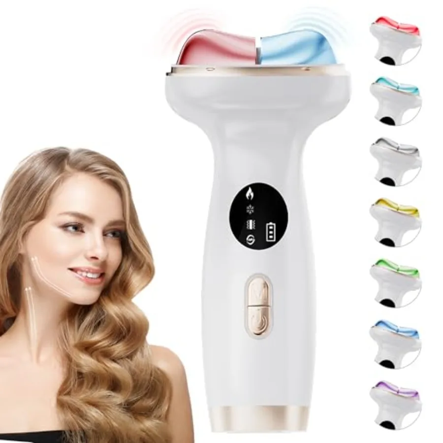 Upgraded Hot Cold Dual Mode Face and Neck Beauty Massager 7 in 1 LED Facial Sculptor with Micro Vibration Heating Ice Compress
Upgraded Hot Cold Dual Mode Face and Neck Beauty Massager 7 in 1 LED Facial Sculptor with Micro Vibration Heating Ice Compress