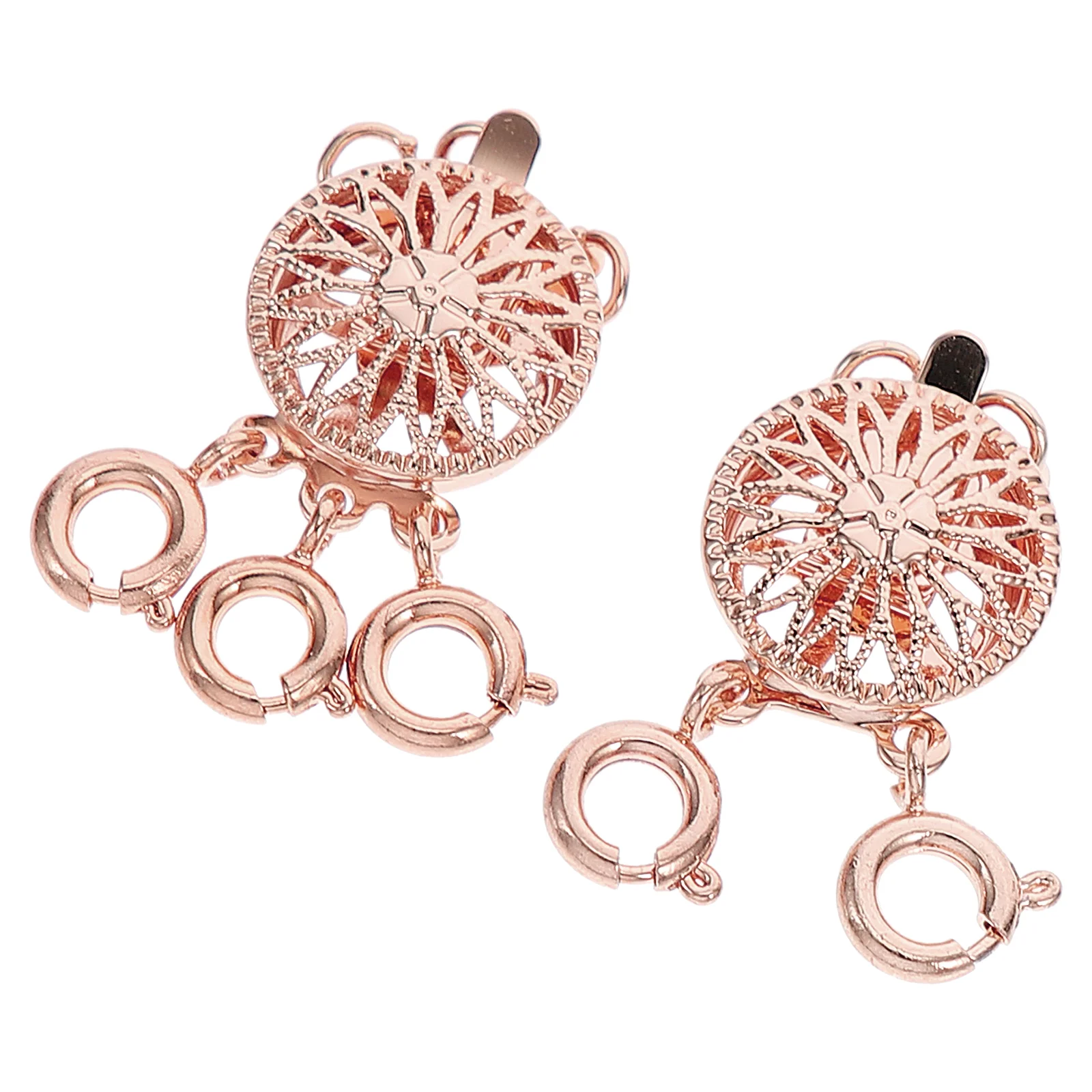 2 Pcs Jewelry Necklace Separator Multi-row Buckle Making Multi-strand Rose Gold Copper Buckles for
2 Pcs Jewelry Necklace Separator Multi-row Buckle Making Multi-strand Rose Gold Copper Buckles for