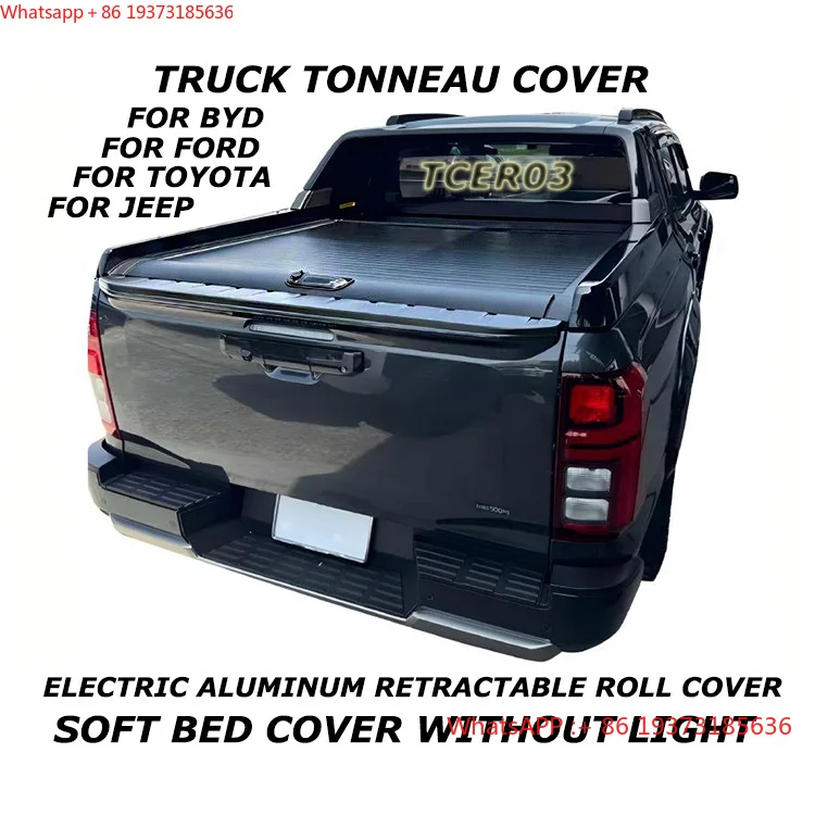 Electric Truck Tonneau Cover Soft Bed Cover Aluminum Retractable Roll Cover for BYD Shark HILUX Ranger RAM
Electric Truck Tonneau Cover Soft Bed Cover Aluminum Retractable Roll Cover for BYD Shark HILUX Ranger RAM
