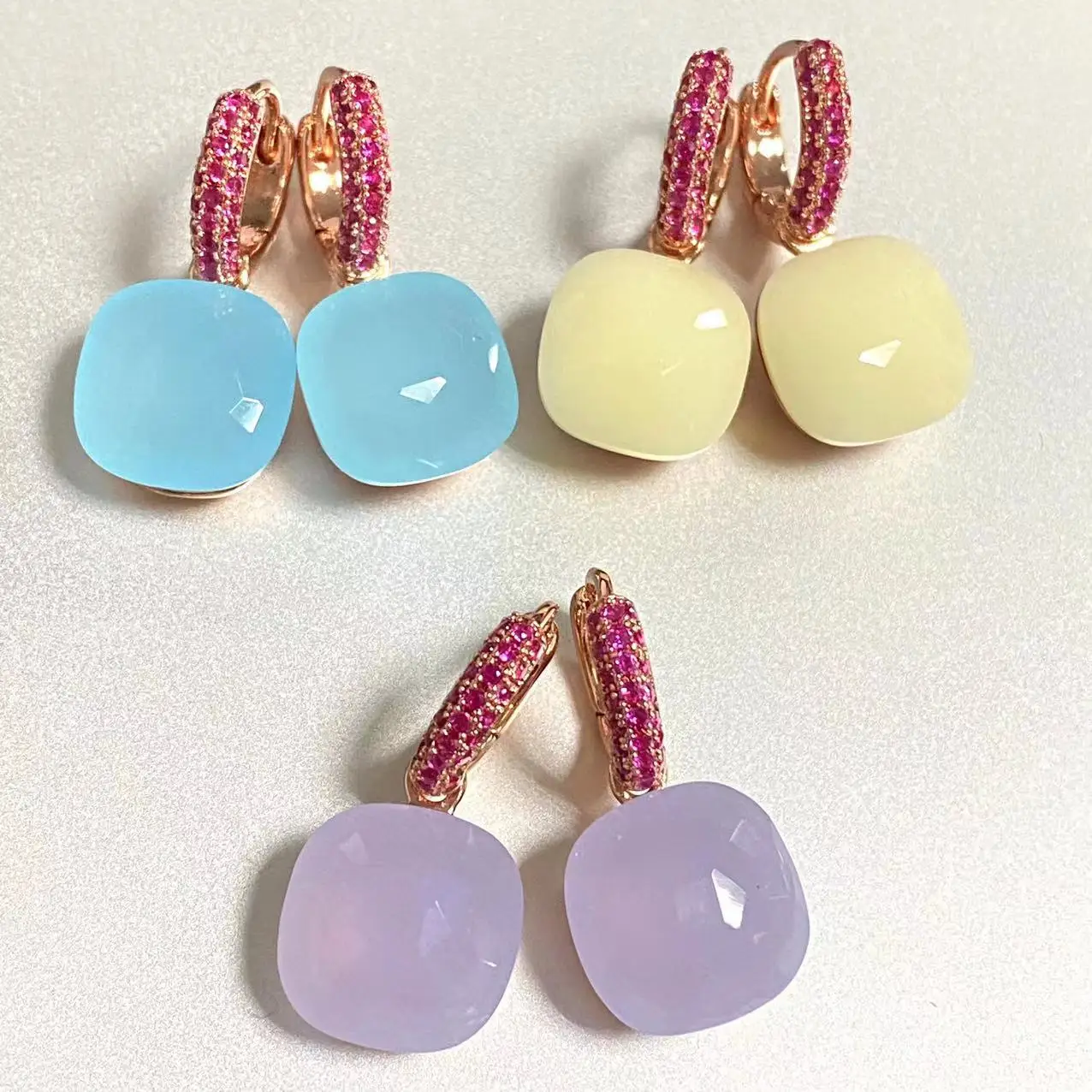 12.6mm Earrings Inlay Purple Zircon Candy Color Crystal Earrings For Women Drop Earrings Fashion Jewelry Gift
12.6mm Earrings Inlay Purple Zircon Candy Color Crystal Earrings For Women Drop Earrings Fashion Jewelry Gift