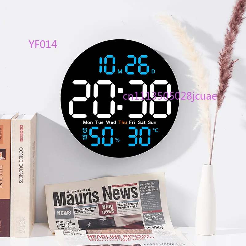 Minimalist Living Room Electronic Wall Clock Multifunctional Silent Wall Clock With Temperature Humidity Perpetual Calendar
Minimalist Living Room Electronic Wall Clock Multifunctional Silent Wall Clock With Temperature Humidity Perpetual Calendar