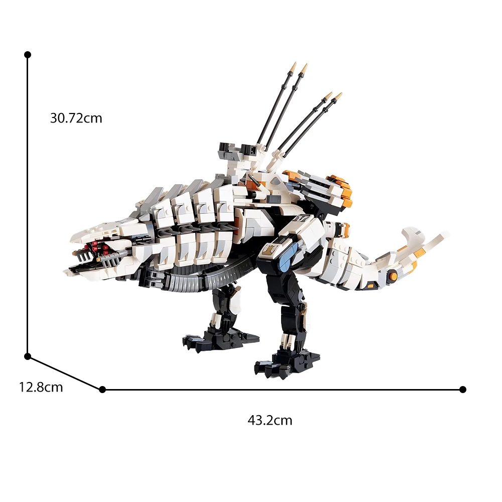 MOC Horizoned Thunderjaw Mecha Building Block Set Game Monster Toys Mechanical Animal Model for Fans Boys
MOC Horizoned Thunderjaw Mecha Building Block Set Game Monster Toys Mechanical Animal Model for Fans Boys